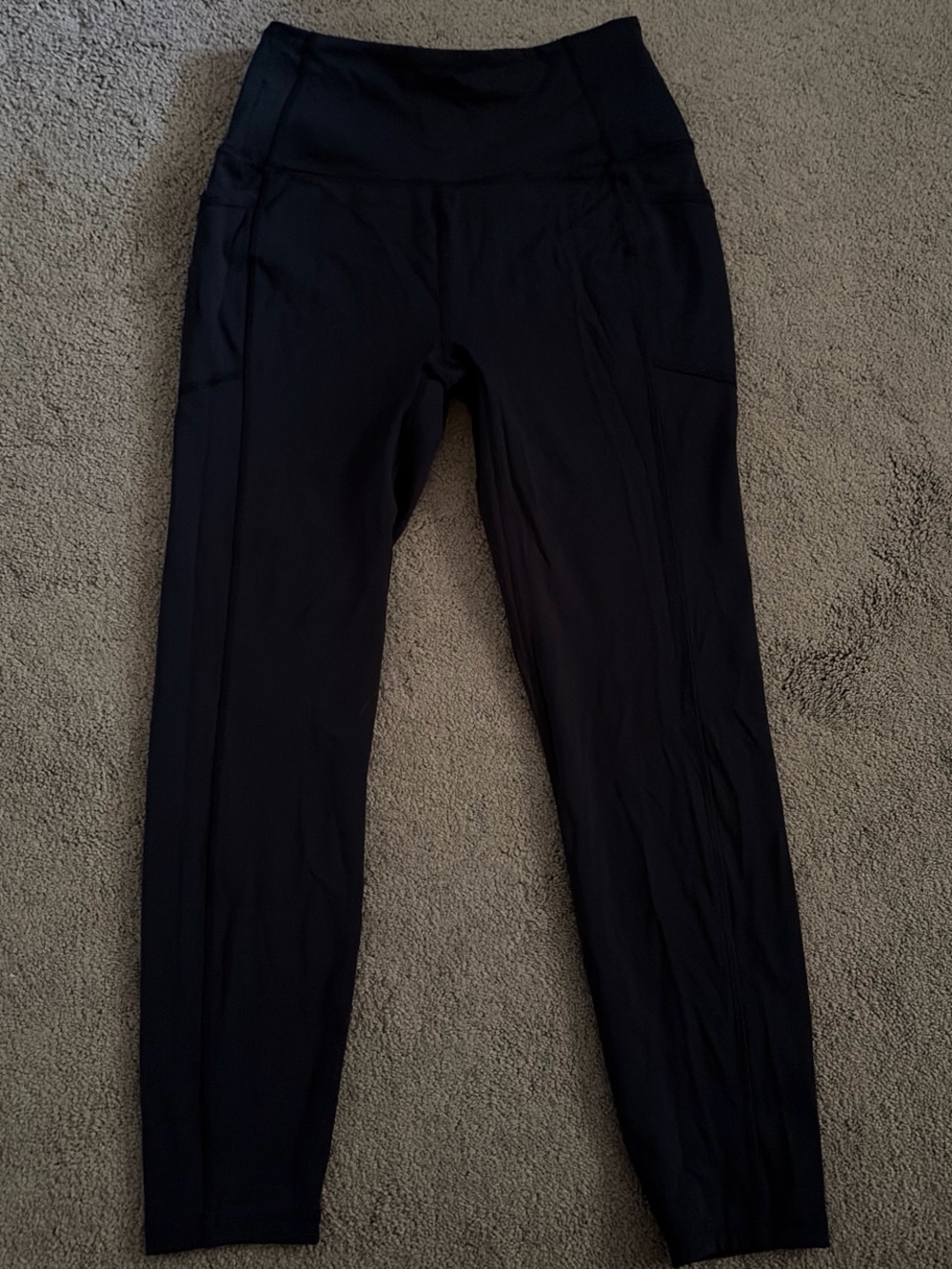 RBX Navy Blue High-Waist Performance Leggings with Pocket